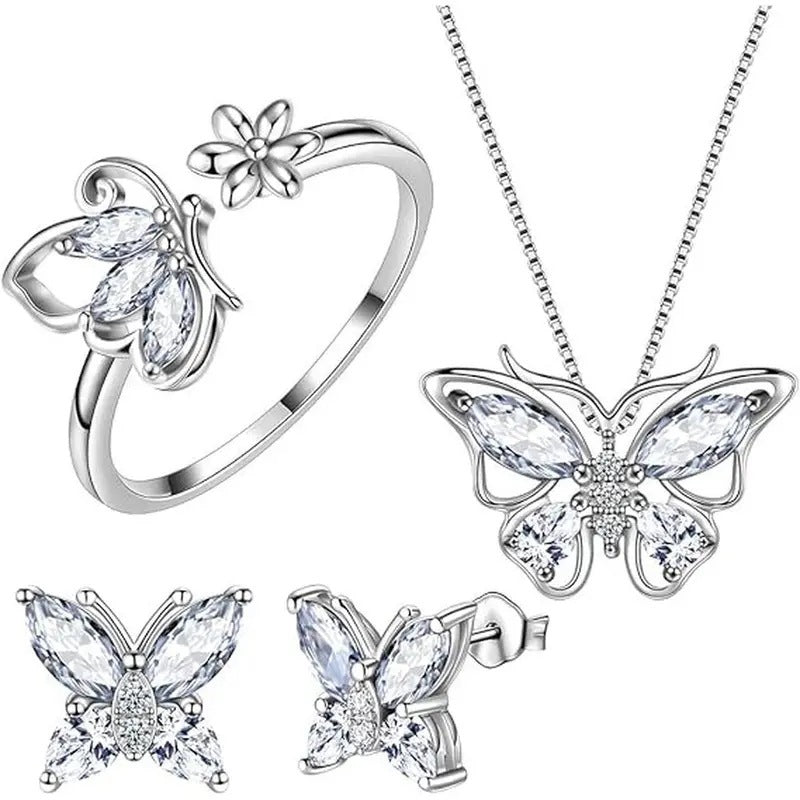 Butterfly Pave Ring and Bracelet - product view 4