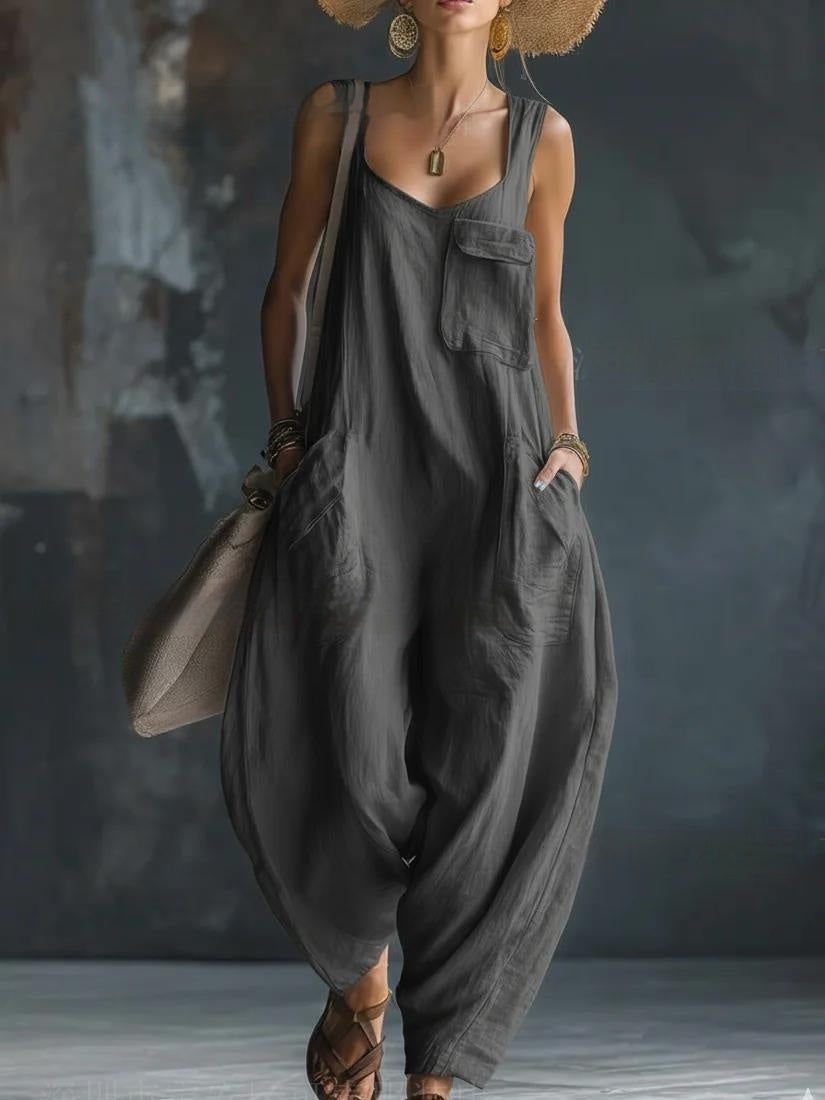 Relaxed Wide-Leg Jumpsuit - product view 6