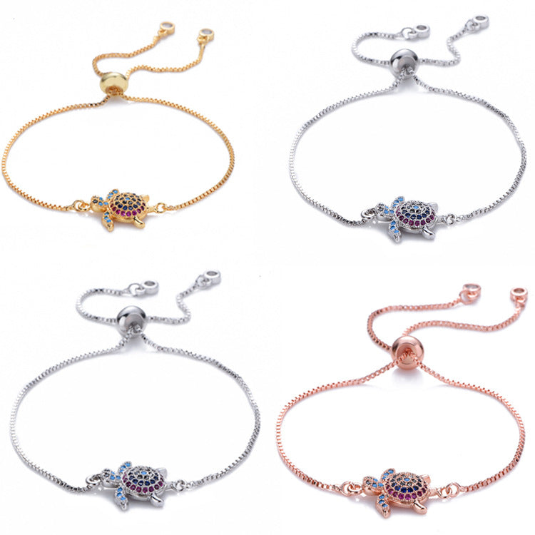 Crystal Turtle Bracelet — product view 3