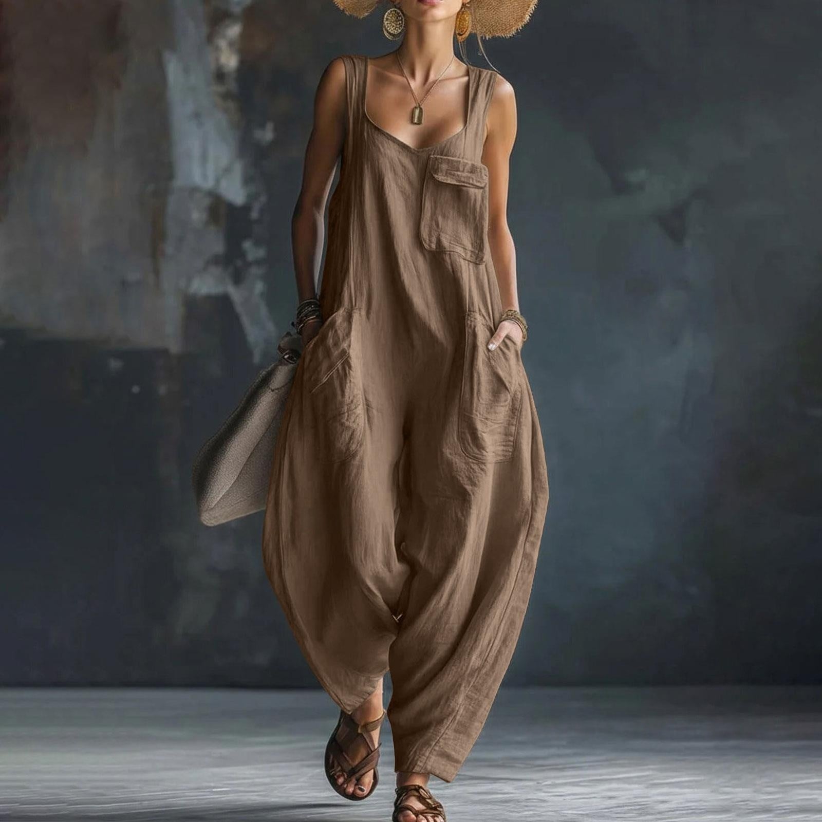 Relaxed Wide-Leg Jumpsuit - product view 10