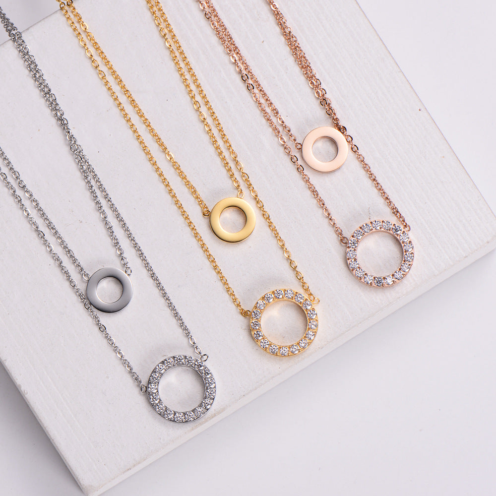 Zircon Pendant Necklace - product view 1