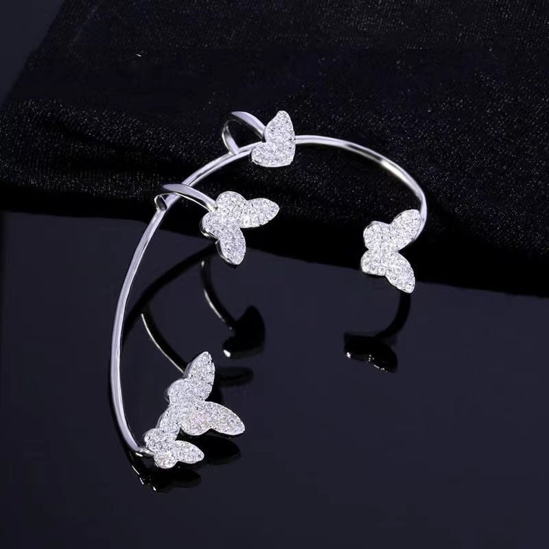 Crystal Butterfly Ear Clip — product view 13